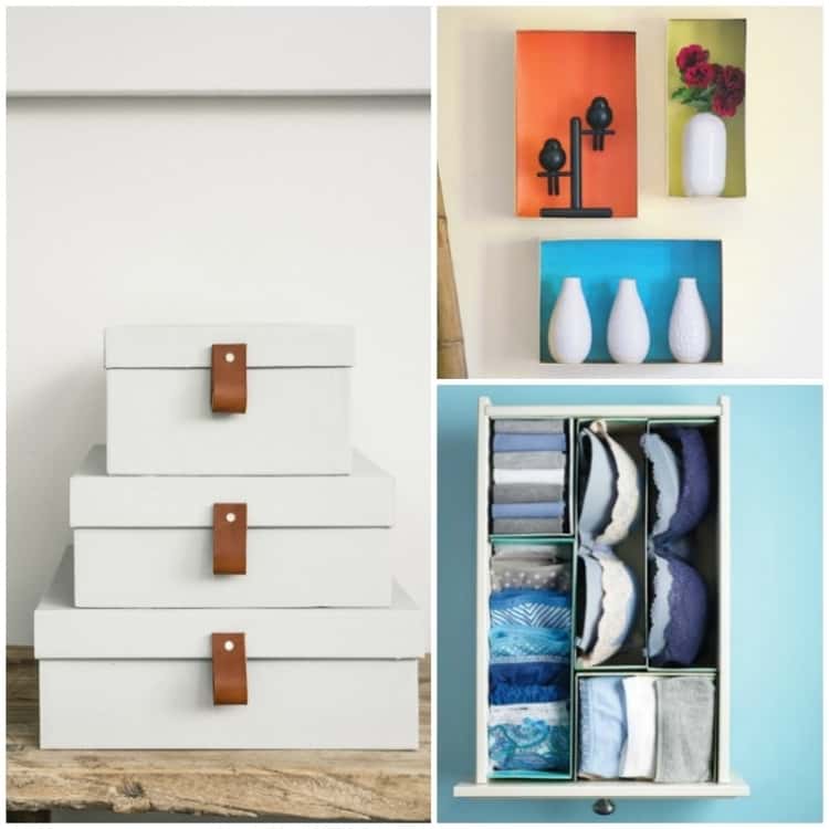 Shoeboxes made Crafty for Home Decor and Organization