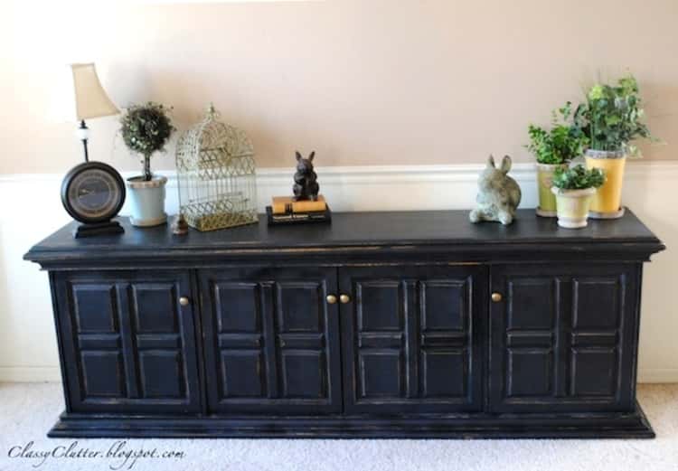 DIY Pottery Barn Black Furniture Hack