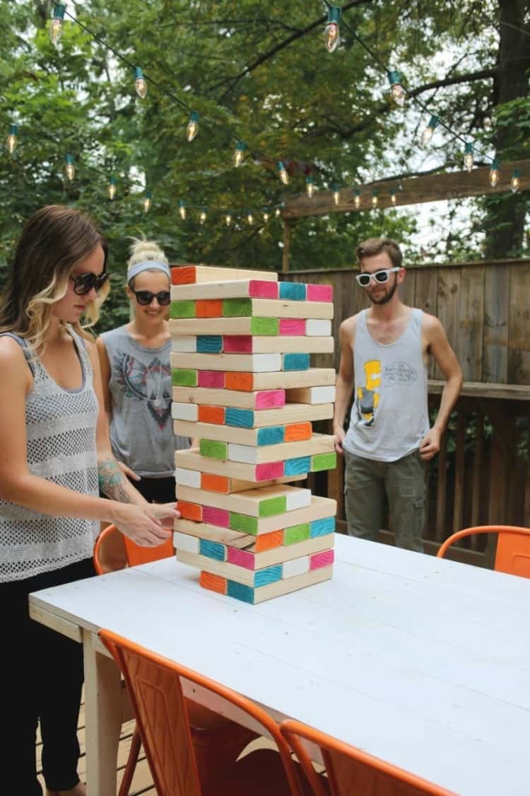Giant Jenga For Labor Day