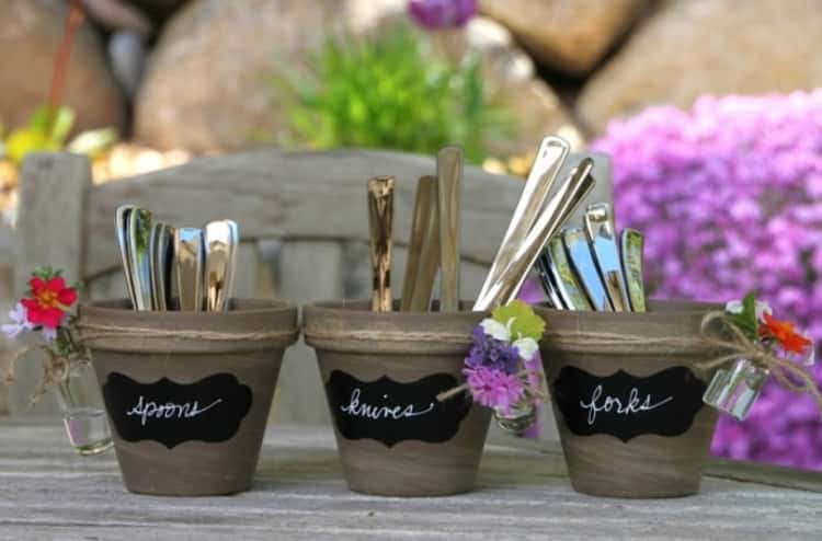 flower pot utensil holders