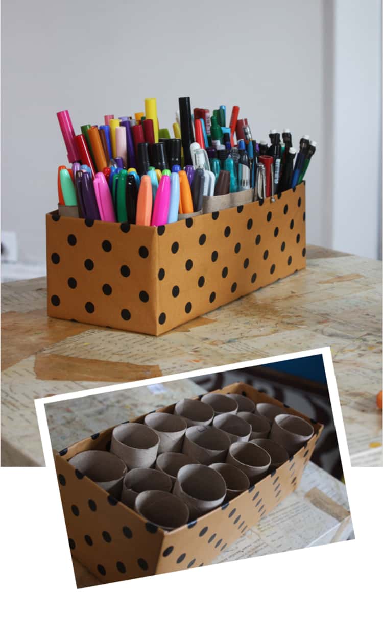 Pen Organizer from Shoebox Craft