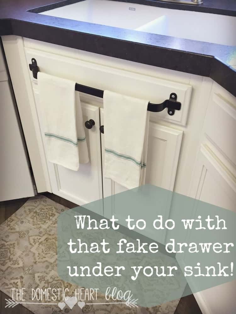 Towel holder sales under sink