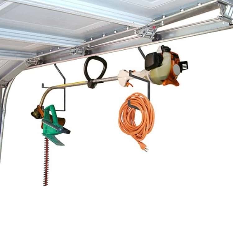 add a hook over the garage door