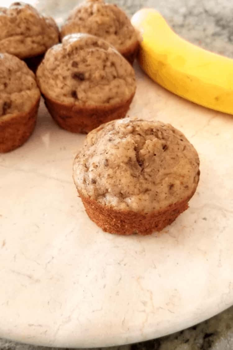 banana protein muffins - great for a road trip snack!