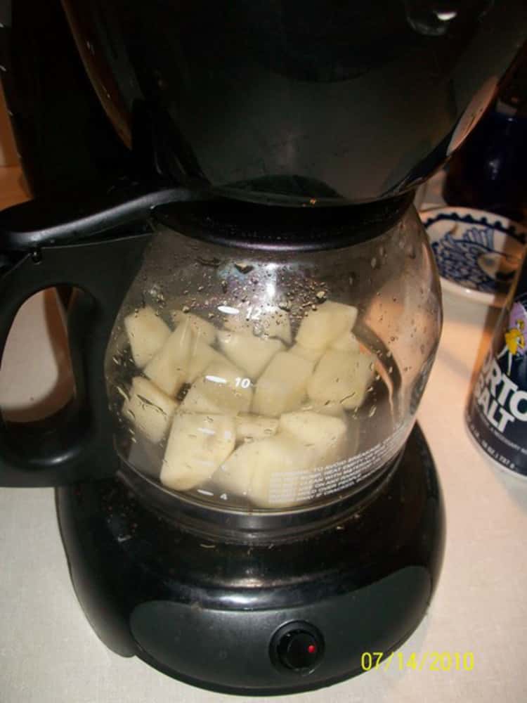 Boil potatoes in coffee maker to make that potato salad