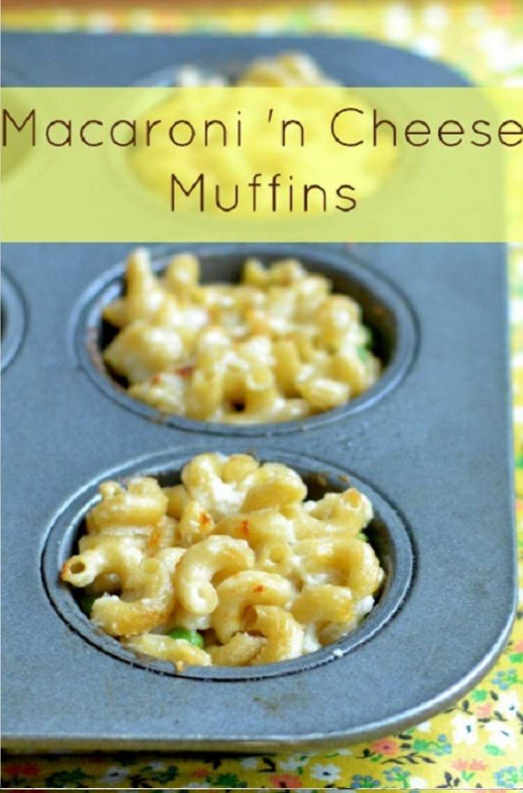 Easy hot macaroni and cheese muffins great for travel and super portable