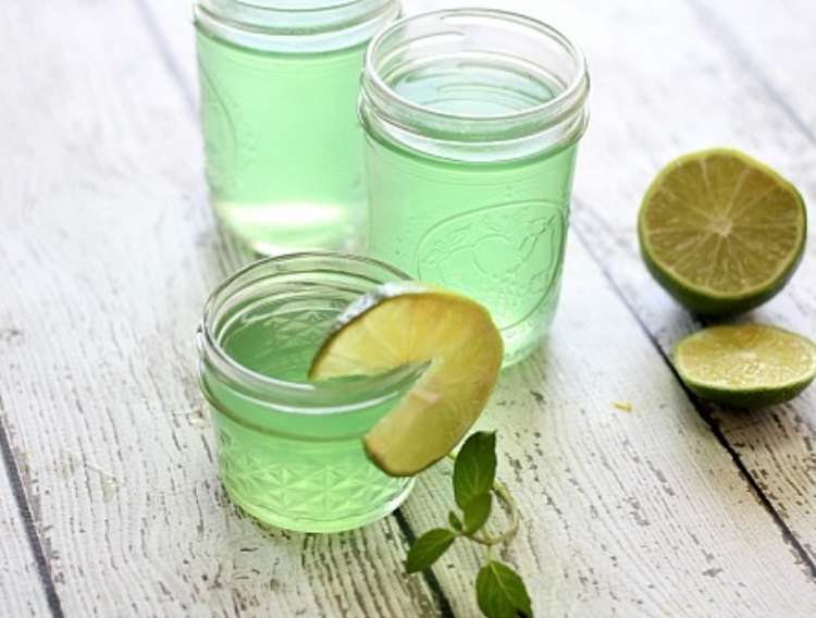 homemade-mojito-gel-air-fresheners in mason jars