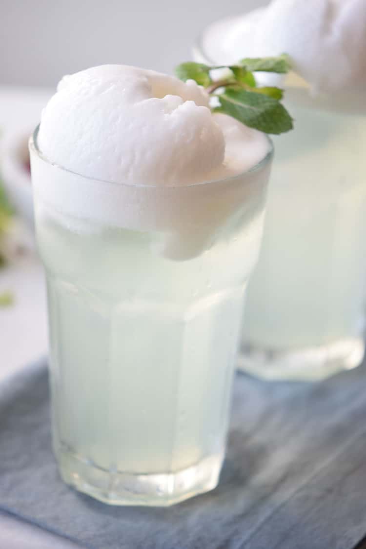 Mocktail with mint float