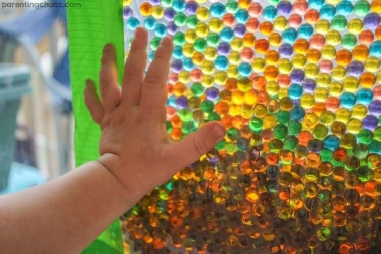 Water Bead Sensory Window Bag