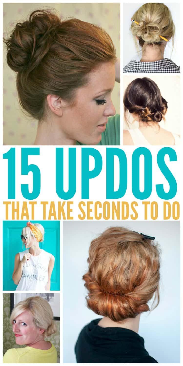 Fabulous Updos That Take Seconds To Do