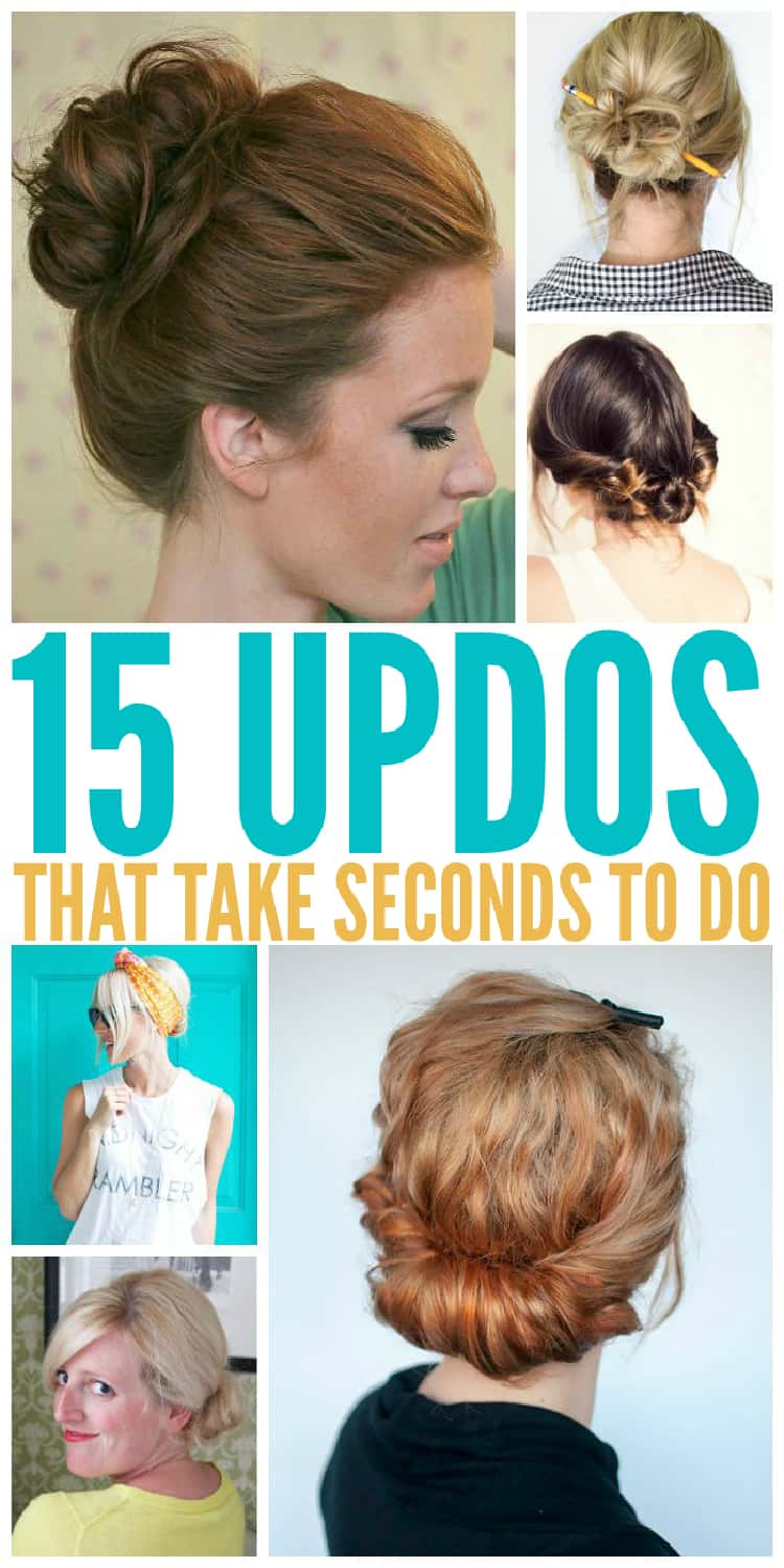 Fabulous Updos That Take Seconds To Do Fabulous Updos That Take Seconds To Do