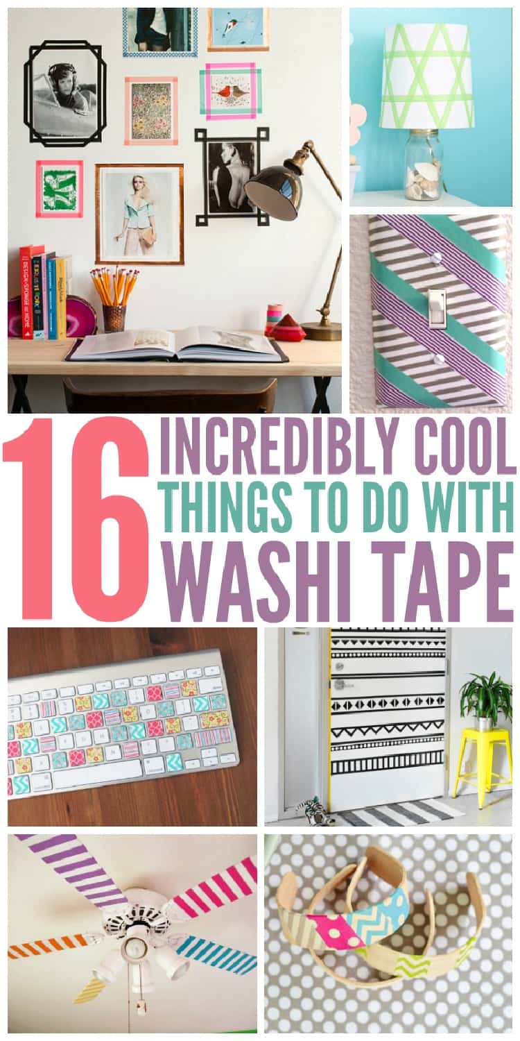 16 Incredibly cool things to do with washi tape collage Pinterest
