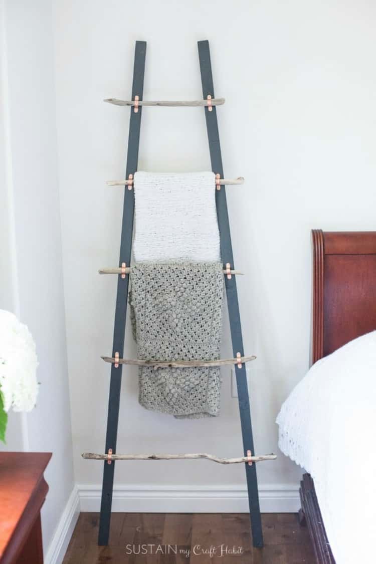 coastal blanket hanger ladder 