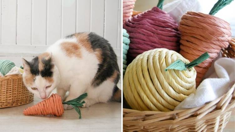 Repurposing T-Shirts into a DIY Cat Cave and Handmade Cat Toys