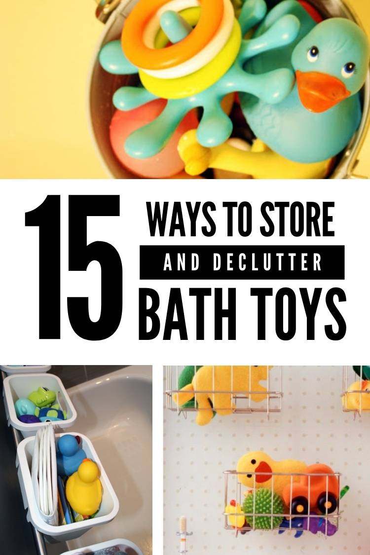 15 Ways to Store Bath Toys and Magically Declutter your Bathroom