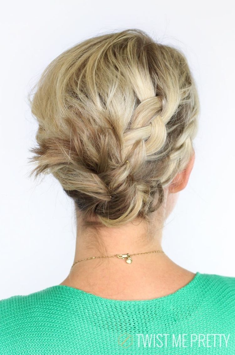 Another great beach hair idea for summer for short hair is this fun braid with a twist.