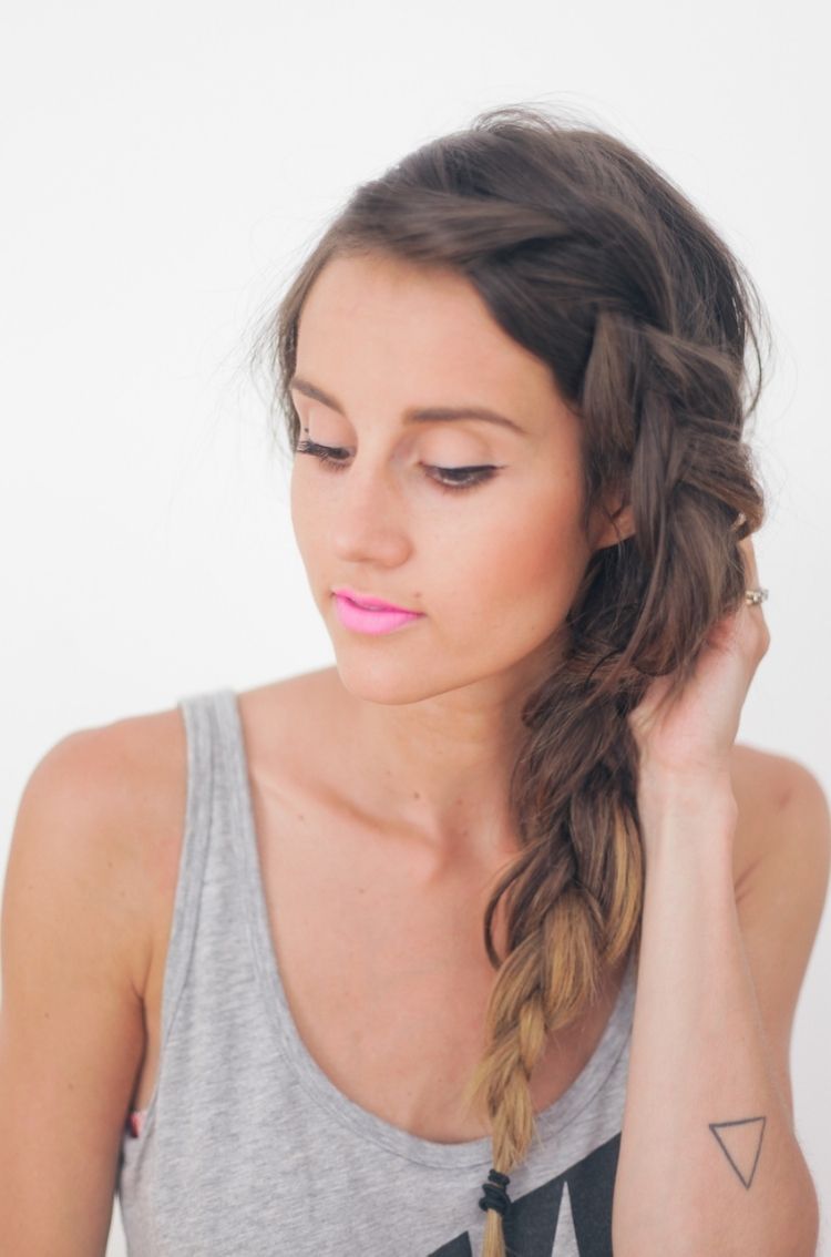 A thick braid always makes for a gorgeous beach hair idea for summer