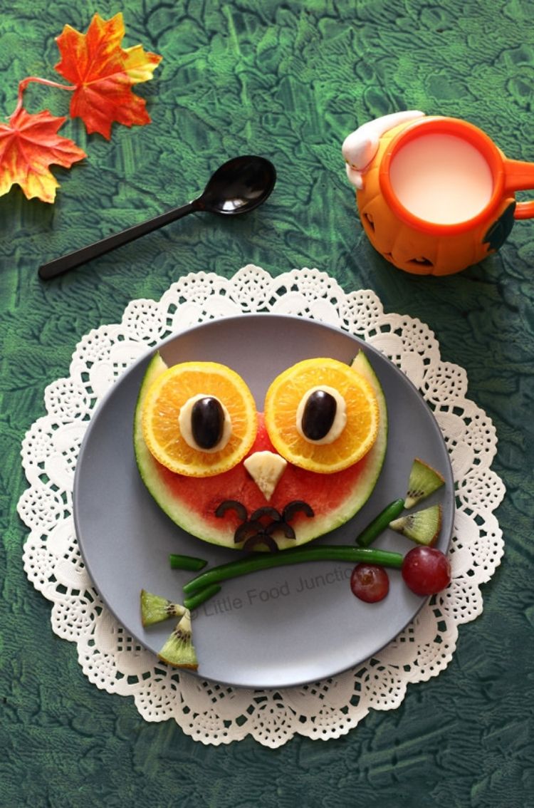 Who wouldn't want to munch this big orange eyed little owl. 