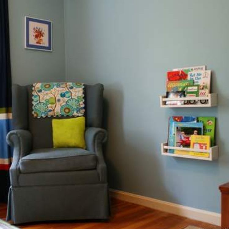 DIY your old spice rack into a book shelf for your reading corner. 