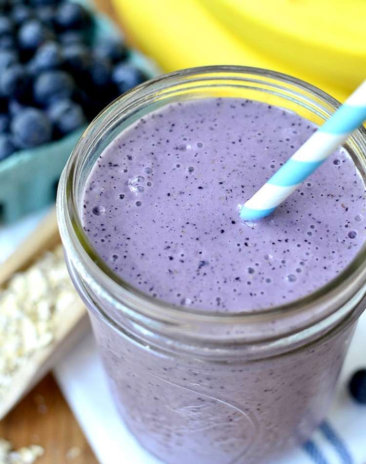 Blueberry Muffin Smoothie, healthy smoothie for kids