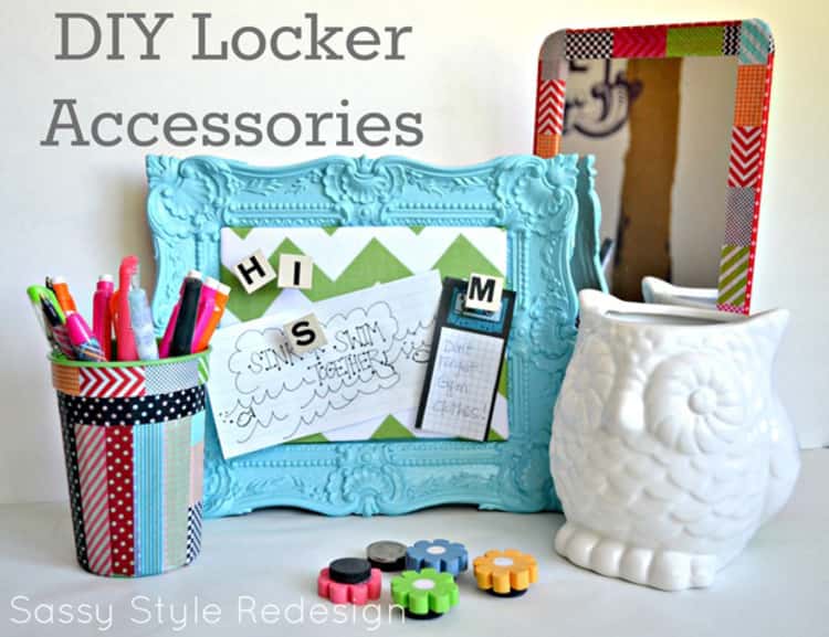 customised DIY locker accessories for back to school traditions and memories