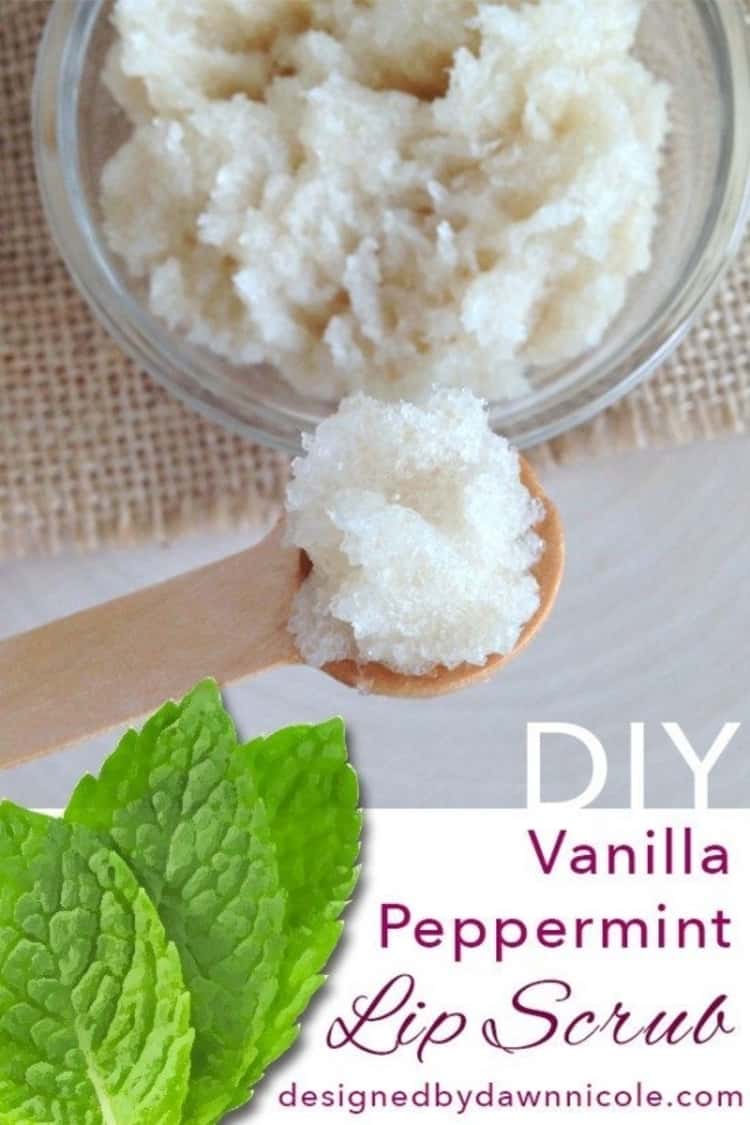 Vanilla Peppermint DIY Lip Scrub