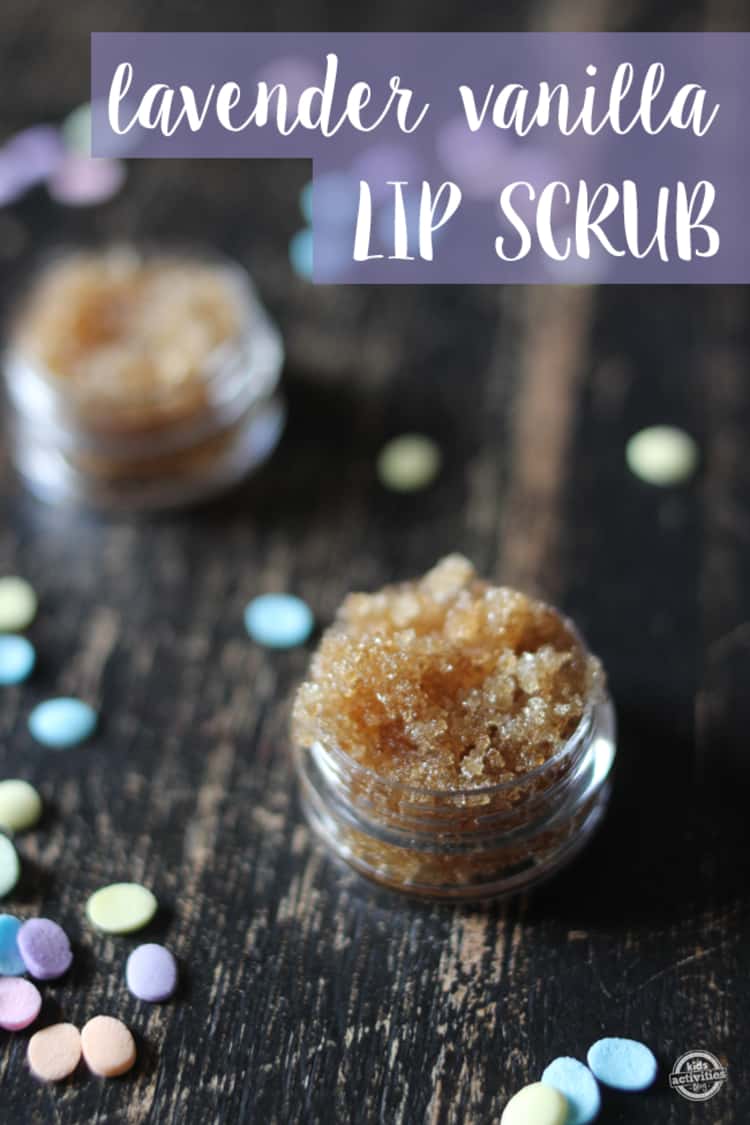 Lip scrub from vanilla extract