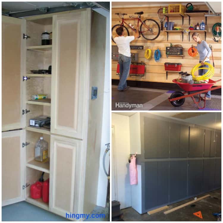 DIY garage storage cabinet tutorials