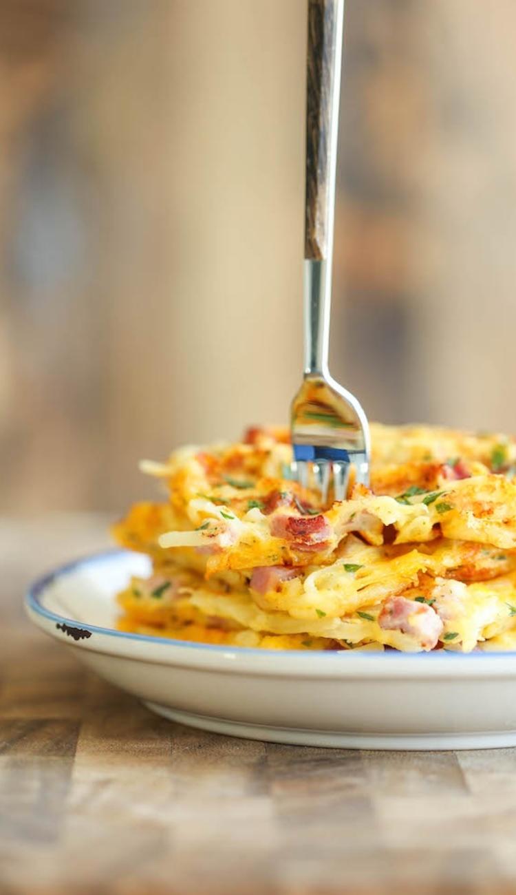 ham and cheese hashbrowns