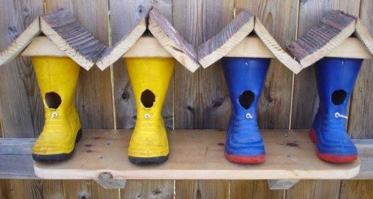 Rainbow Birdhouses