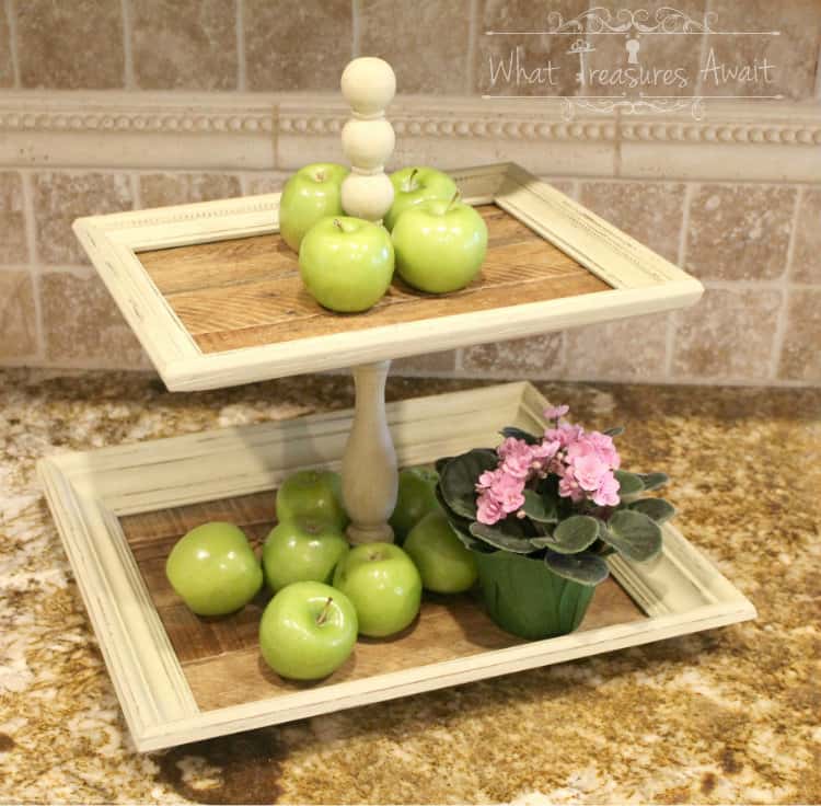 Tiered tray from picture frames