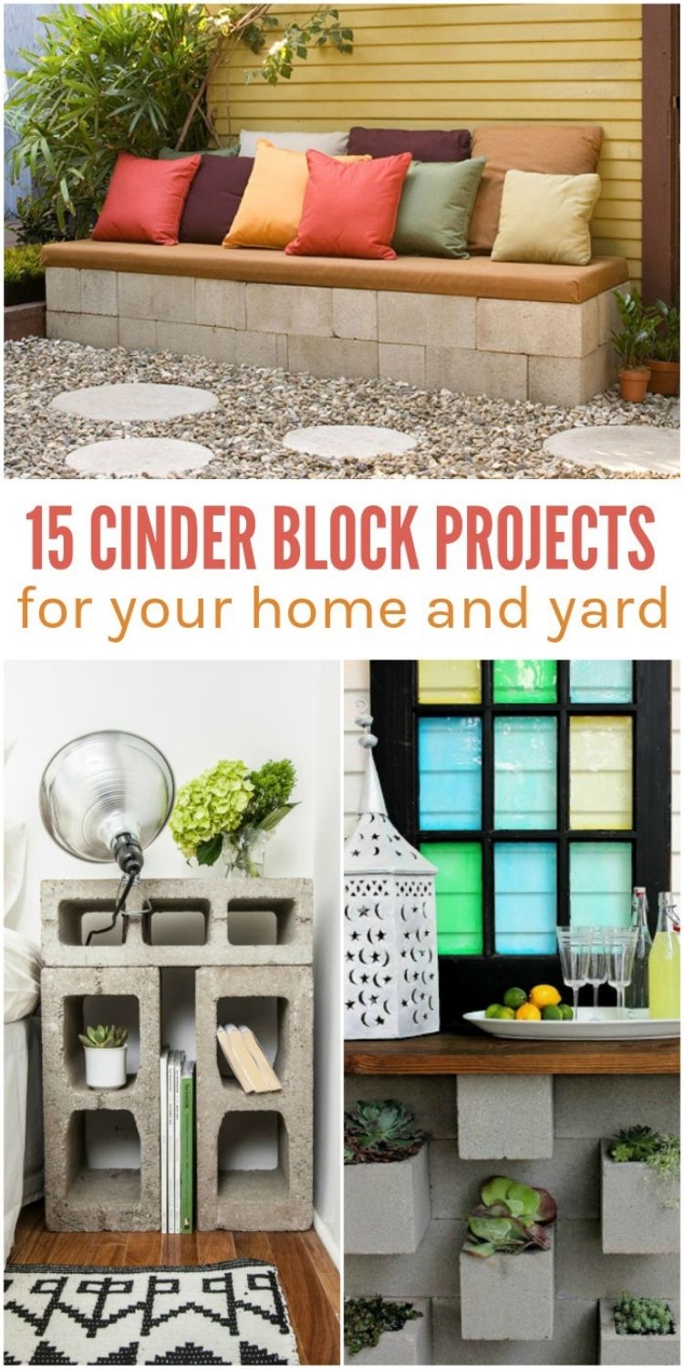 13 Ways to Use Cinder Blocks - Food Storage Moms