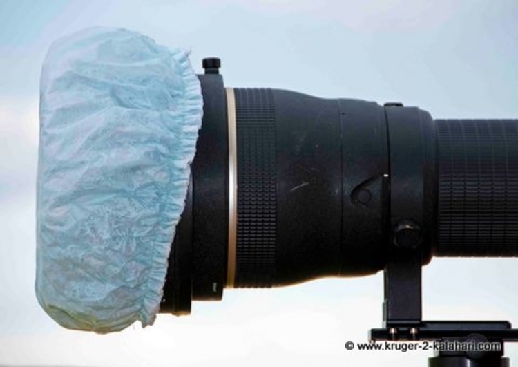 Use a Shower Cap to Protect Your Camera Lenses