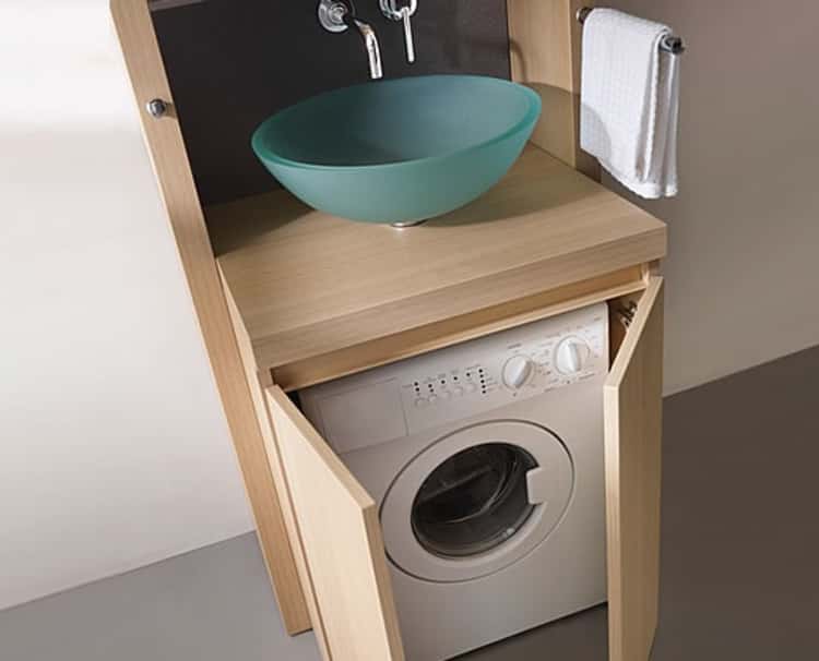 Under Sink Washing Machine Storage 