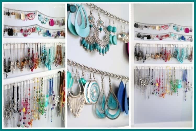 Jewelry organizer form trim board