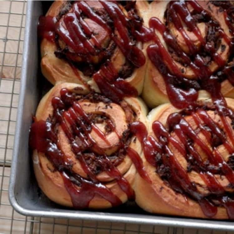 Cinnamon Rolls Made From Pulled Pork. Tasty!