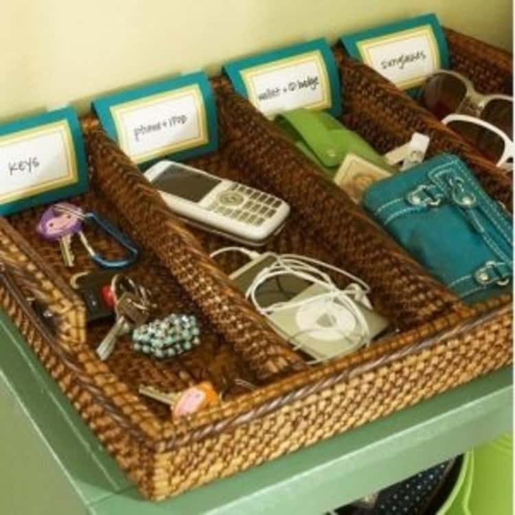 Silverware Tray Idea For Your Entry Way Table Organization