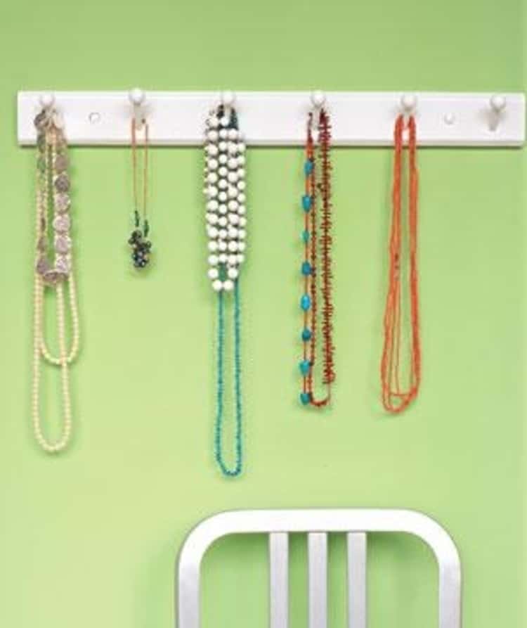 Coat rack holder for jewelry