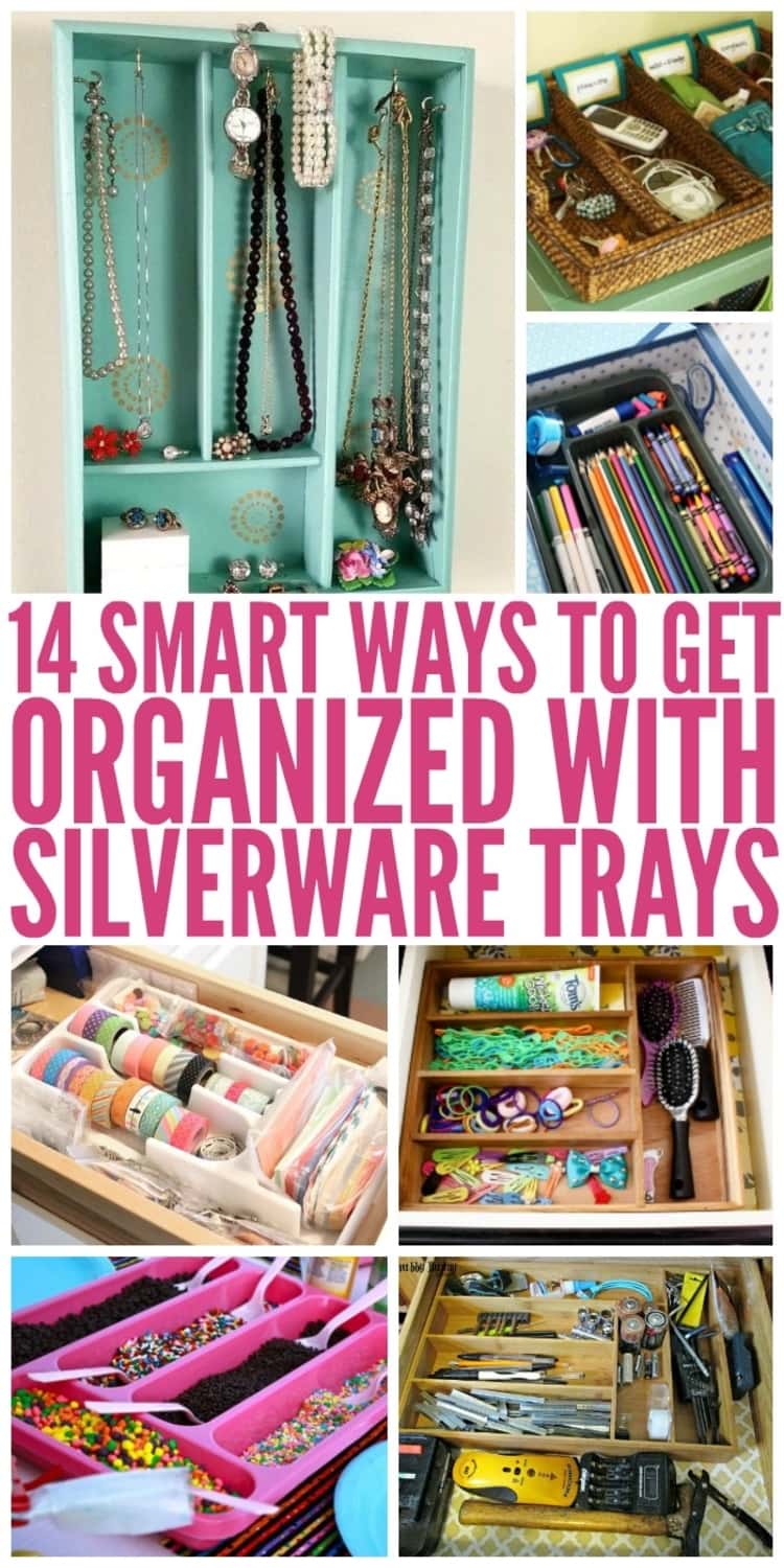 14 Smart Ways To Get Organized With Silverware Trays 