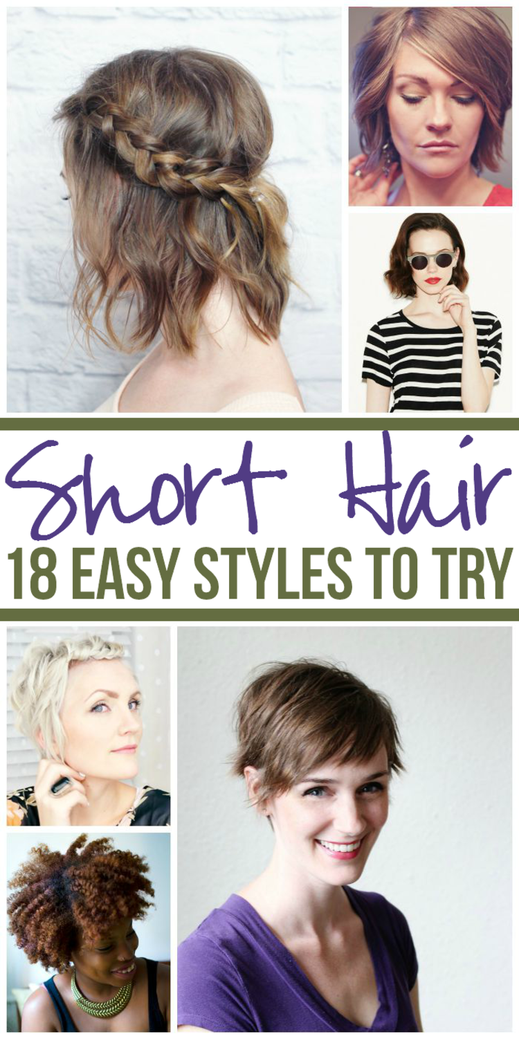 10 Easy tutorials hair styles for short hair you can use in any occasion