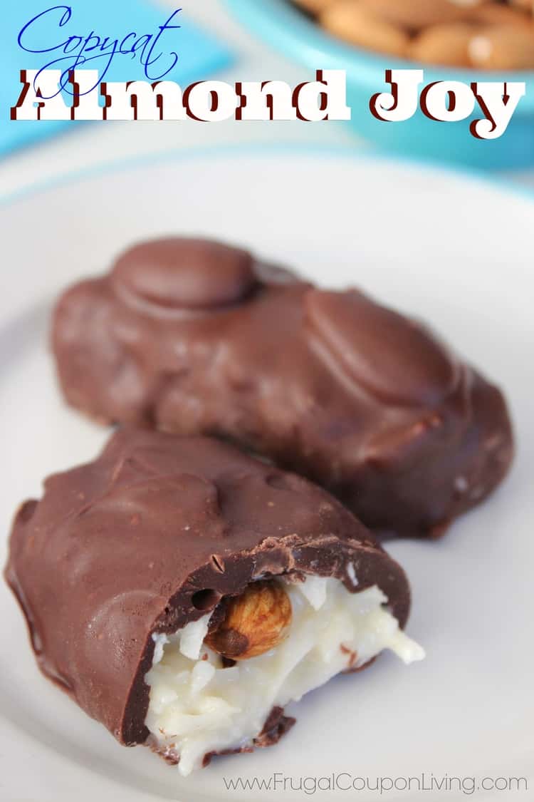 Copycat almond joy candy bars