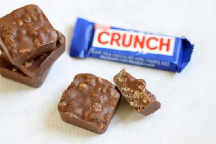 Homemade candy crunch bars