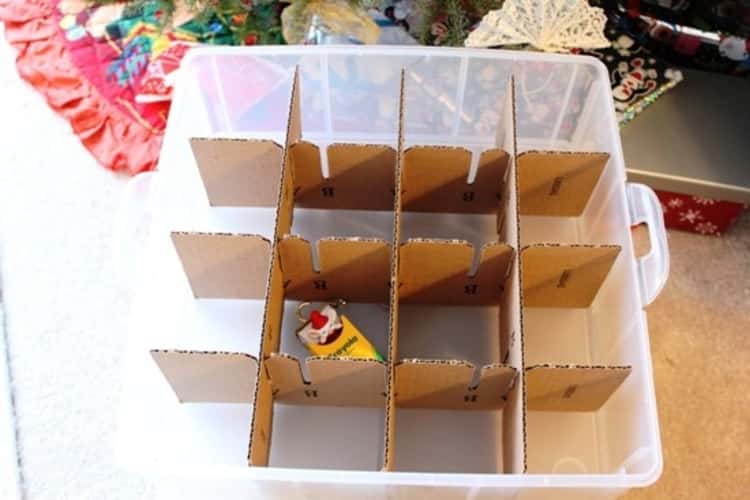 DIY cardboard dividers