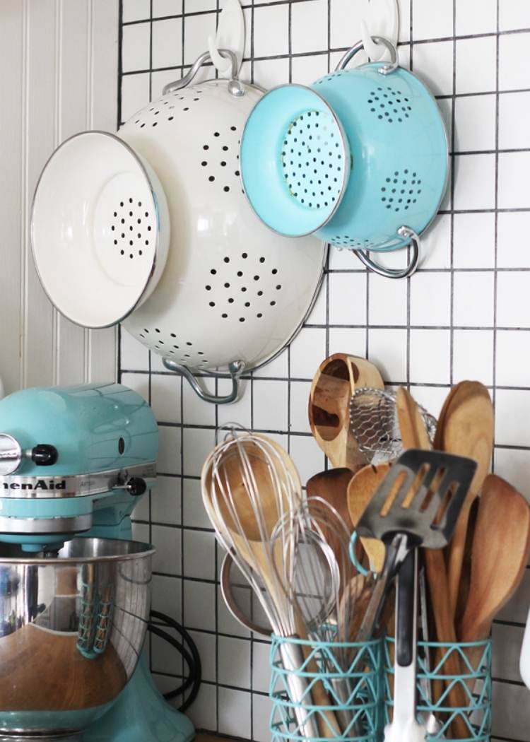  command hook use to hang colanders on kitchen back splash 