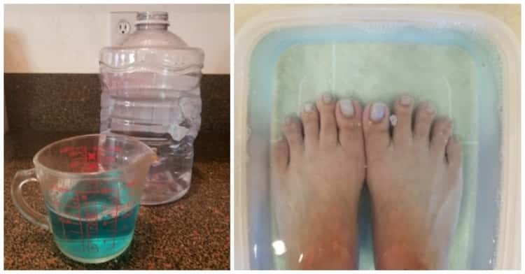 Use mouthwash for your footbath