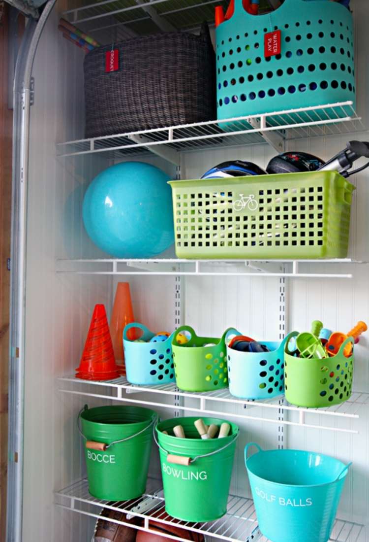 Garage Storage with Bins