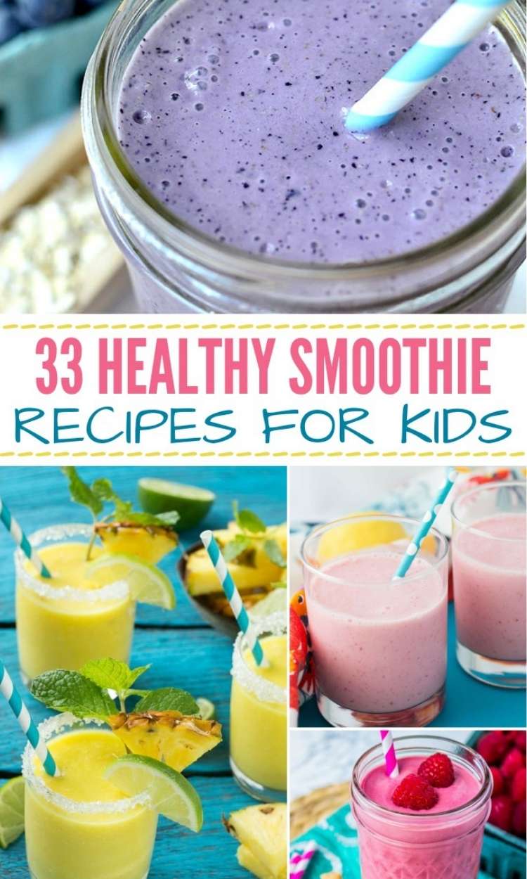 33 healthy smoothies for kids, berry smoothie, pineapple smoothie