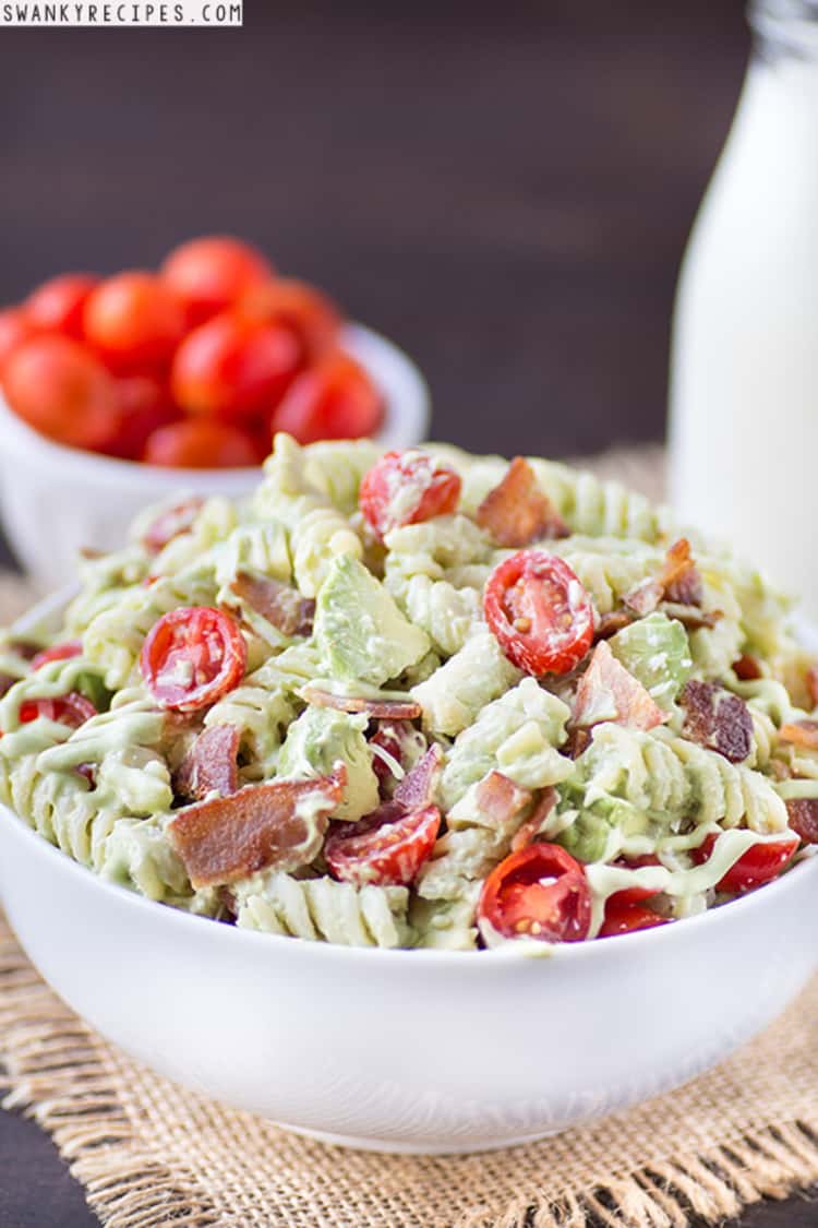 avocado bacon pasta salad recipe