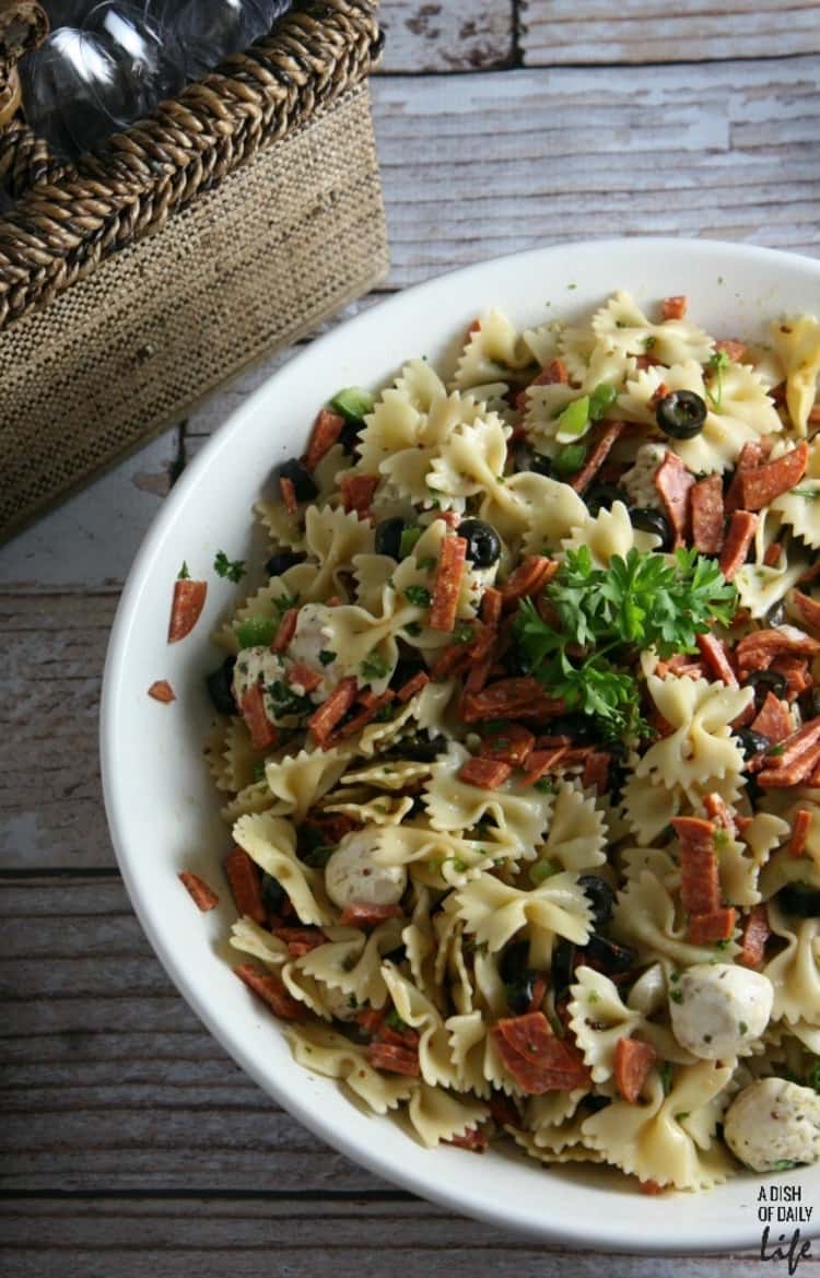 pizza pasta salad