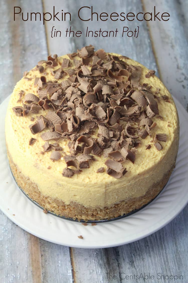 Instant Pot Pumpkin Cheesecake